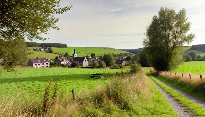 Vue panoramique de Clavier, une belle commune idéale pour réaliser un état des lieux Clavier immobilier fiable et rigoureux.